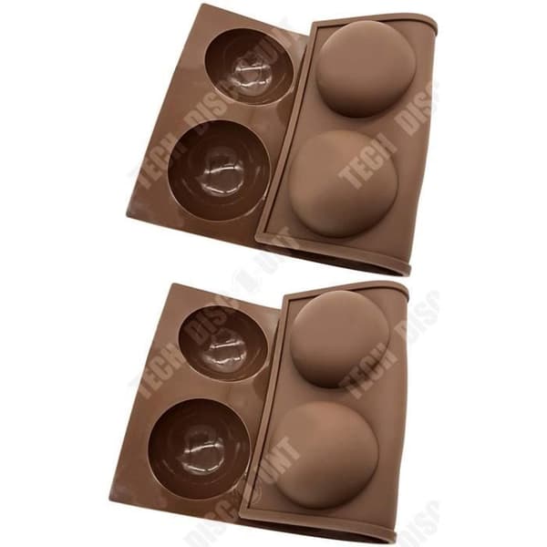 TD® Half Ball Sphere Cake Silikonform Muffin Chokladkex Bakform Brunt bakverk Lätt att tvätta