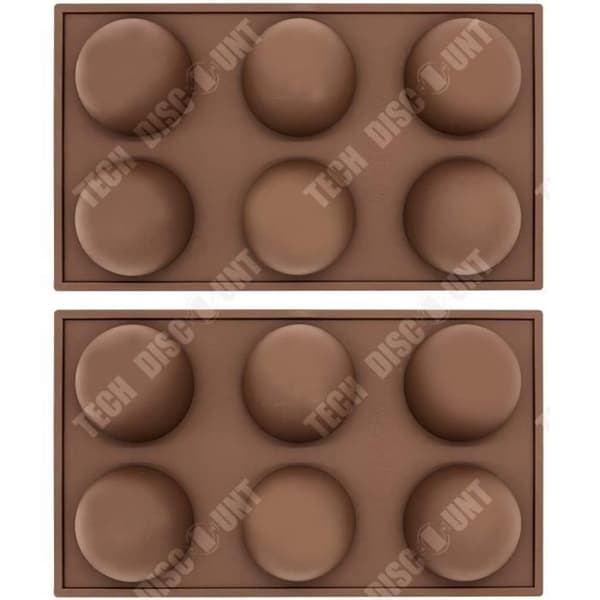 TD® Half Ball Sphere Cake Silikonform Muffin Chokladkex Bakform Brunt bakverk Lätt att tvätta