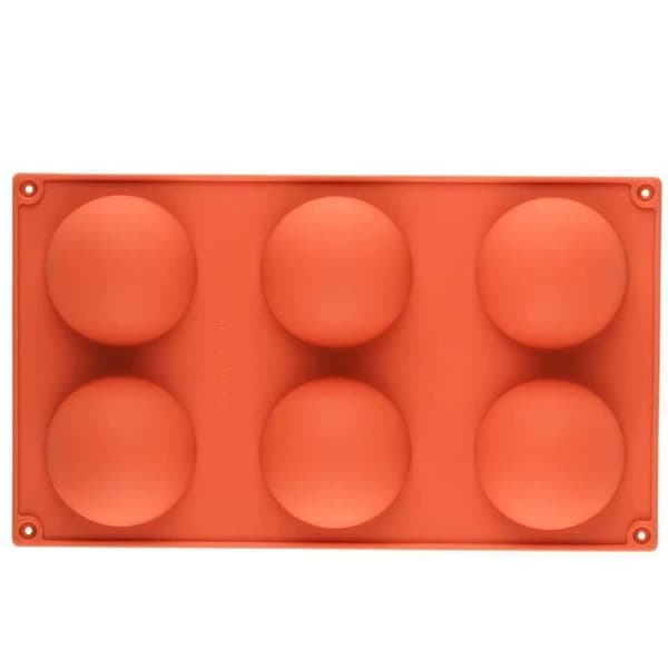 TD® 6 Half-Sphere Silikonform - Heavy Duty halkfri silikonbakform, baka &amp; frys tårta