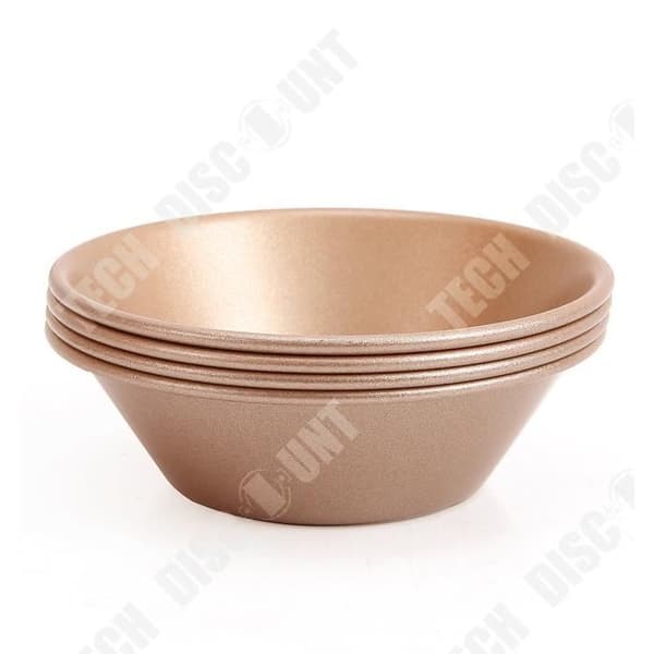 TD® 4 tårtformar i kraftigt kolstål 3 tum non-stick mini äggtärtformar 4 verktygsset för bakverk
