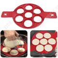 Miniatyrbild 3 av 4: TD®V Pannkaksform Non-Stick - 7 äggkakaformar Enkelt köksredskap Silikon - Tillbehör Mjuk form