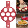 Miniatyrbild 2 av 4: TD®V Pannkaksform Non-Stick - 7 äggkakaformar Enkelt köksredskap Silikon - Tillbehör Mjuk form