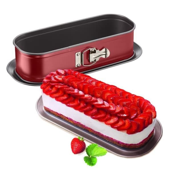 TEFAL Delibake Springform 30 x 11 cm, Kolstål, Easy Release, Röd J1640314