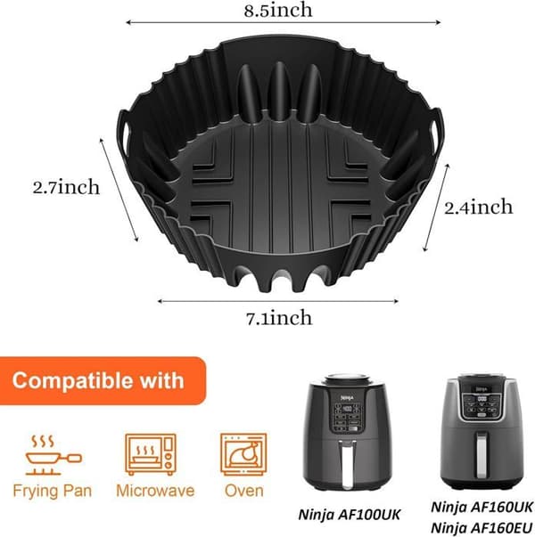 Silikonskål - Ninja - AF160EU - 5,2 L - Kompatibel med Cosori - Tål 240°C
