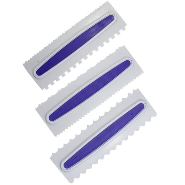 Tårtskrapor 3-pack Smoother Mönsterskrapa