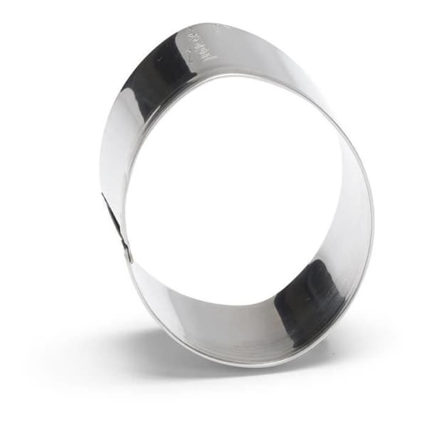 Patisse utskjutande form Ägg 6 cm rostfritt stål silver