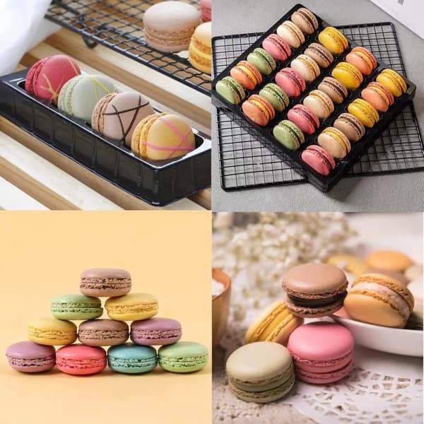 Macaron Kakform i Silikon / Form - 48 platser