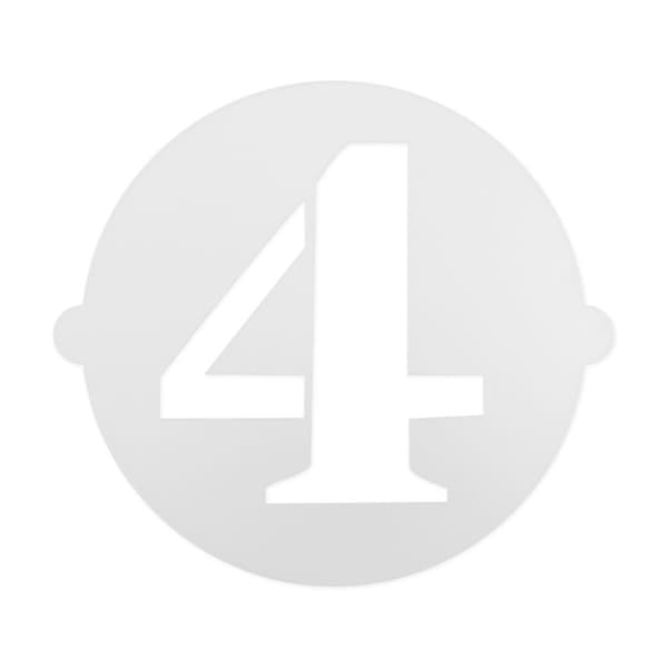 Tårtmall Algon 25 cm Siffror 4 (36 antal)