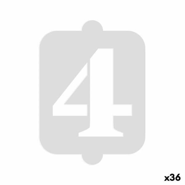 Tårtmall Algon Siffror 4 (36 antal)