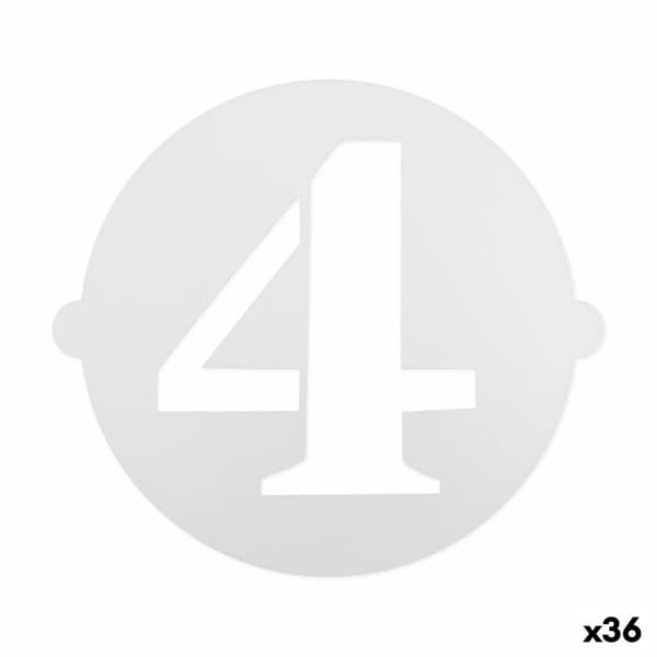 Kage skabelon Algon 25 cm Tal 4 (36 Enheder)