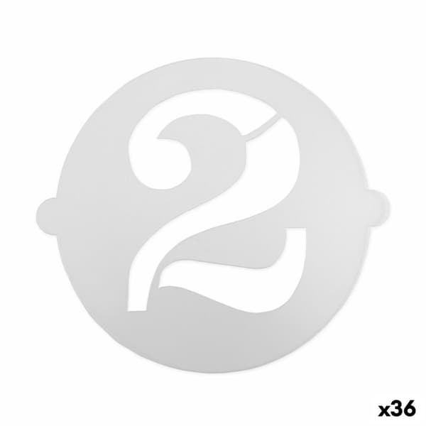 Tårtmall Algon 25 cm Siffror 2 (36 antal)