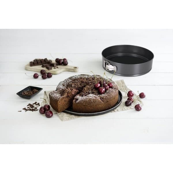 Springformpanne Quttin Svart 24 x 7+28 x 6,8 cm 3 Deler (6 enheter)