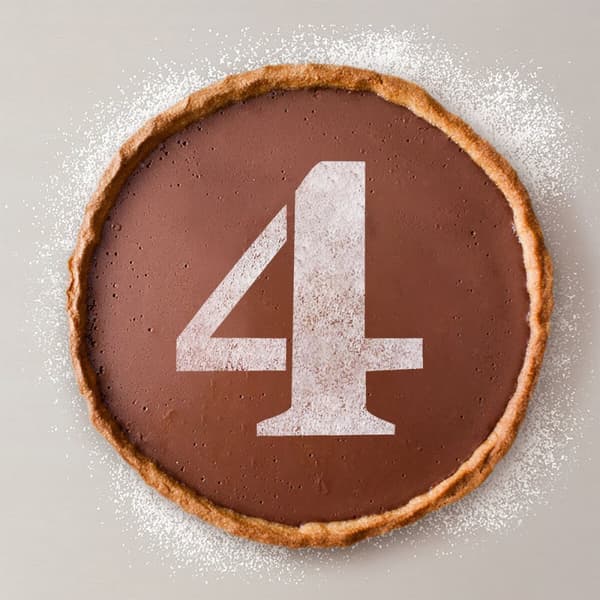 Kakun malli Algon 25 cm Numerot 4 (36 Osaa)