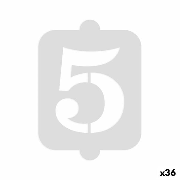 Tårtmall Algon Siffror 5 (36 antal)
