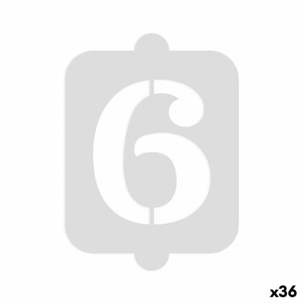 Kage skabelon Algon Tal 6 (36 Enheder)