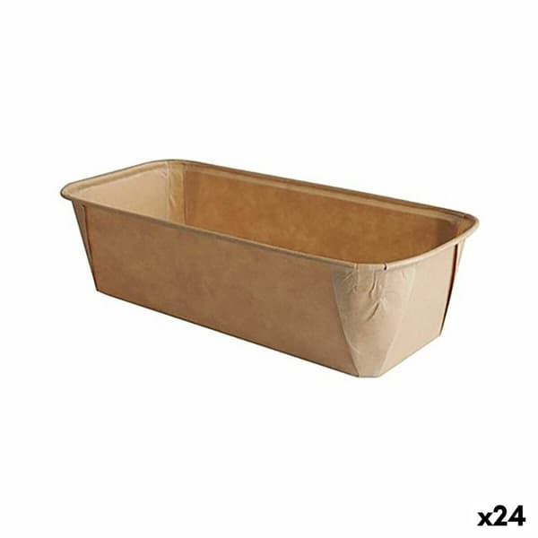 Set med Formar för Bakverk Algon Papper 20 x 7 x 7 cm 12 Delar (24 antal)