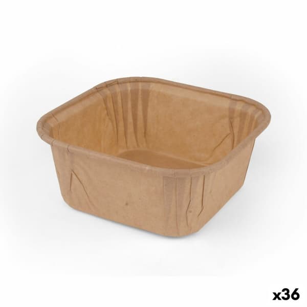 Sett med kakeformer Algon Papir 6,5 x 6,5 x 3,5 cm 25 Deler (36 Enheter)