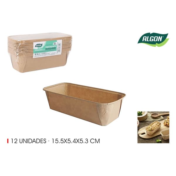 Sett med kakeformer Algon Papir 15,5 x 5,4 x 5,3 cm 12 Deler (24 enheter)