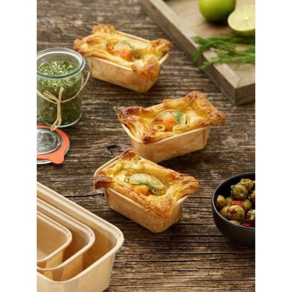 Set med Formar för Bakverk Algon Papper 8,2 x 4 x 4,2 cm 25 Delar (36 antal)