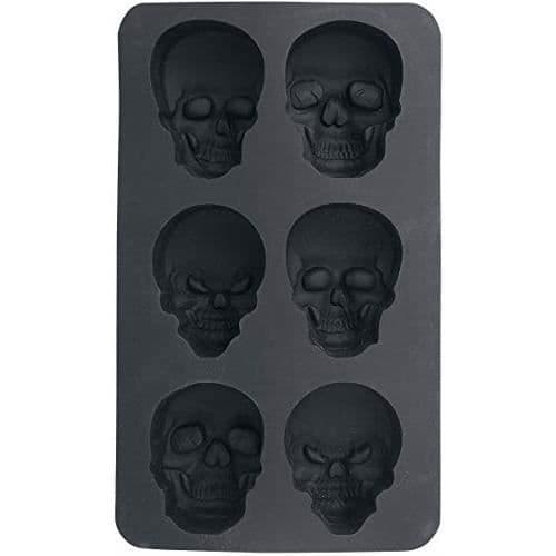 Silikonform - gEDA etiketter - Dödskalle - 6 x 8 cm - Frys-kompatibel - Diskmaskinvänlig