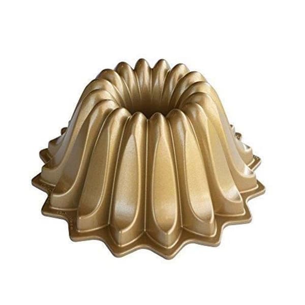 Lotus kakform - NordicWare - Aluminium - guld - 21,6 x 21,6 x 9,5 cm