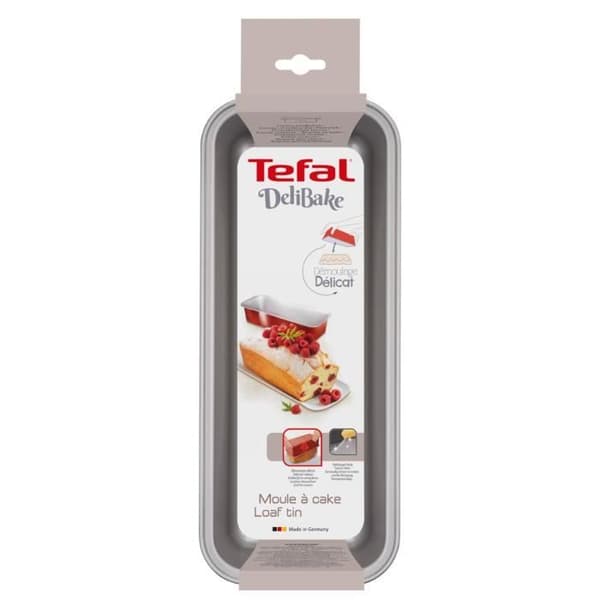 TEFAL Delibake tårtform i stål - Ø 30 cm - Röd och grå
