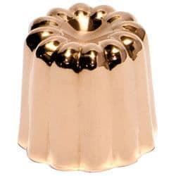 Rafflad form - PATISSE - Koppar - Diameter 550x50mm - Set om 3 - Tennpläterad