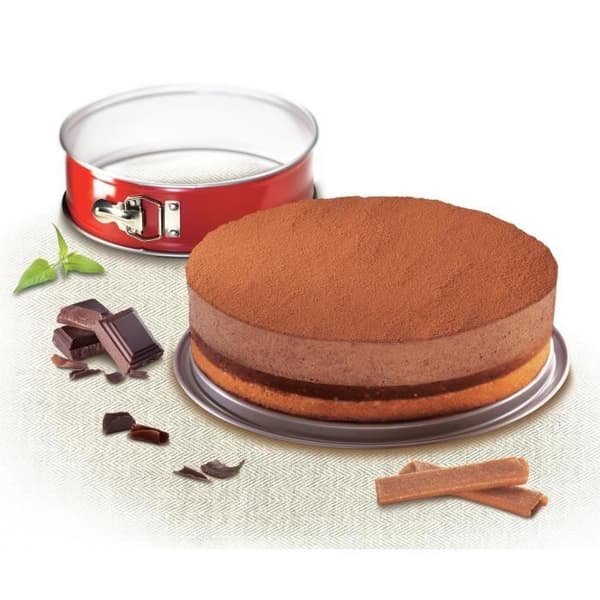 TEFAL Delibake springform i stål - Ø 23 cm - Röd och grå