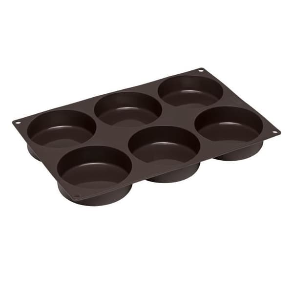 LURCH Set med 6 hamburgerformar - 28,5 x 19 cm - Brun
