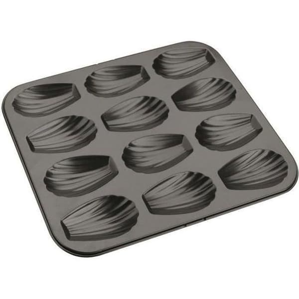 IBILI - Tallrik 12 madeleines - 25 x 21 cm - svart
