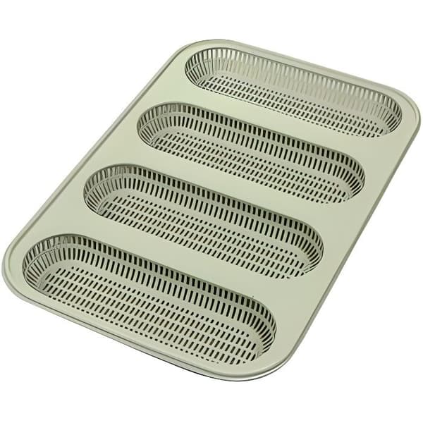 Mini baguetteform - Ej specificerad - 17 x 5,5 cm - Silikon - 4 håligheter - Kompatibel med frys