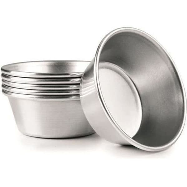 Pastèis de Nata formar - IBILI - Set om 6 - 7,5 x 2 cm - Grå - Non-stick