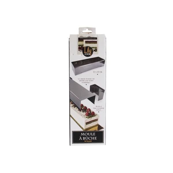 Fyrkantig stockform 31x10cm - Grå - Stål - Tål frys och diskmaskin