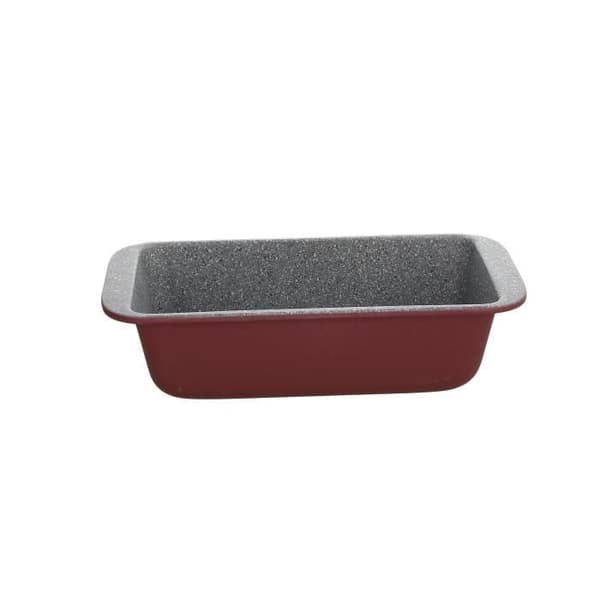 Tognana Porcellane W444130GGBO, Pound cake form, Rektangulär, Plan yta, Grå, Röd, Kolstål, Italien