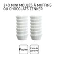 Miniatyrbild 4 av 6: Muffinsformar - Zenker - 43423 - Vit papper - Förpackning med 240 - Diameter 3 cm
