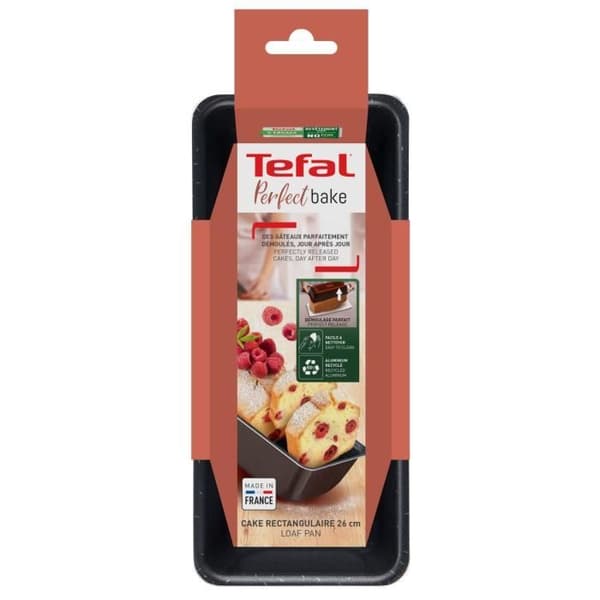 TEFAL Success Kakform 28 cm, Non-stick beläggning, Tillverkad i Frankrike, Tobak J1607302
