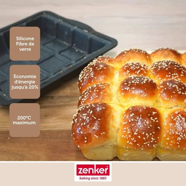 Tårtform i form av en chokladkaka Zenker Silikonglasfiber 42844