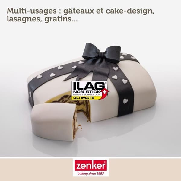 Hinged form - ZENKER - 7821 - Rostfritt Stål - 28x18x7 cm - Non-stick
