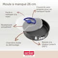 Miniatyrbild 3 av 6: Hingesform - Zenker - Pure - 26 cm - Transportlock - Rund
