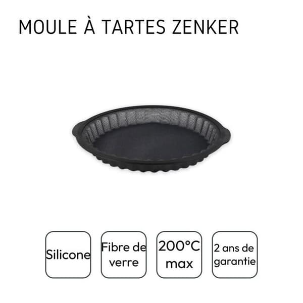 Moule à tartes 25 cm Zenker Silikon glasfiber