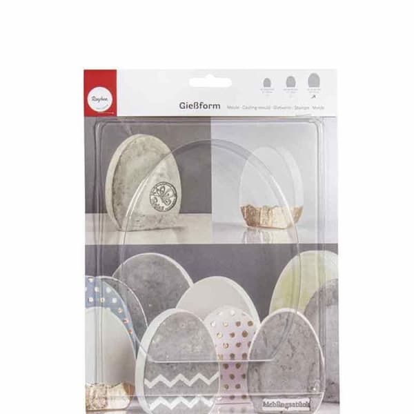 Mould - Rayher - 36067000 - Ägg - 14 cm x 17,5 cm - Plast.