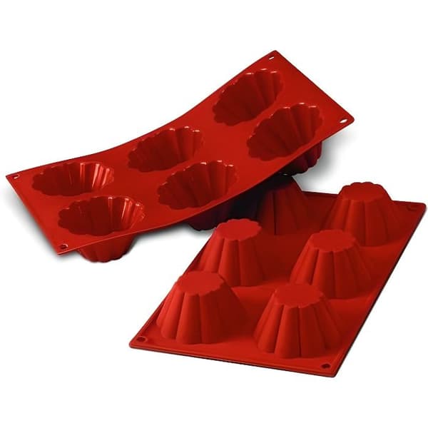 Moule à brioche - SILIKOMART - 20.034.00.0065 - Silikon - 6 minis - Röd