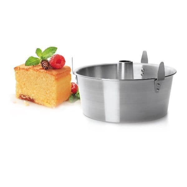Angel Food Form - Ibili - 787800 - Polerad aluminium - 25 cm - Avtagbar mitt