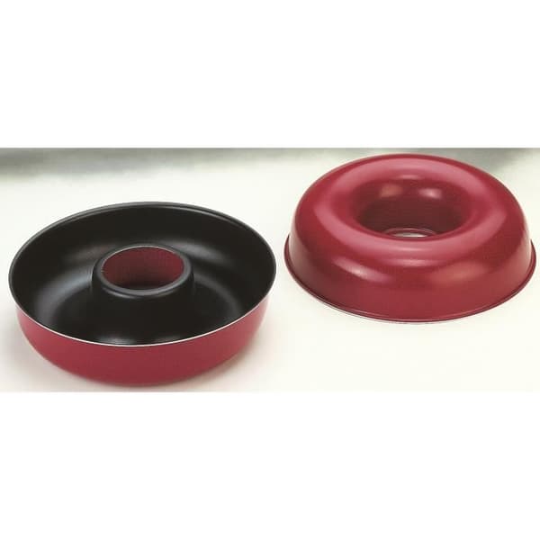 Moule à savarin - IBILI - 24 cm - Anti-stick aluminium - Röd med svart sprut - Diskmaskin kompatibel