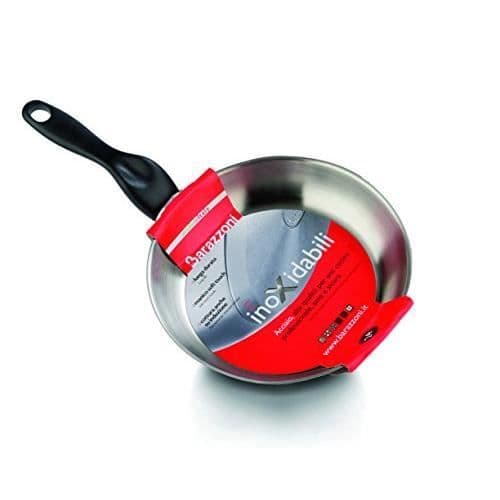 Multifunktionsstekpanna - Barazzoni - 278109028 - Svart - Rostfritt stål - 28 cm - Tål maskindisk