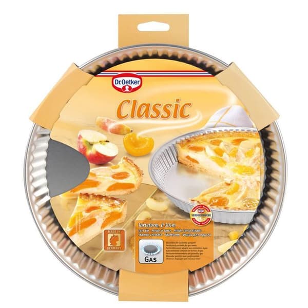 Tårtform - Dr.Oetker - 30 cm - Plåt - Gaskompatibel - Inte diskmaskinskompatibel