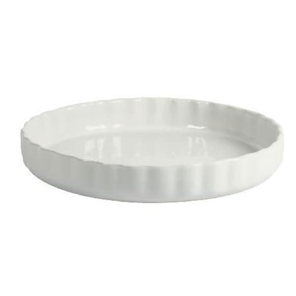 Tartform - CREALYS - 28 cm - Keramik - Vit - Tål diskmaskin