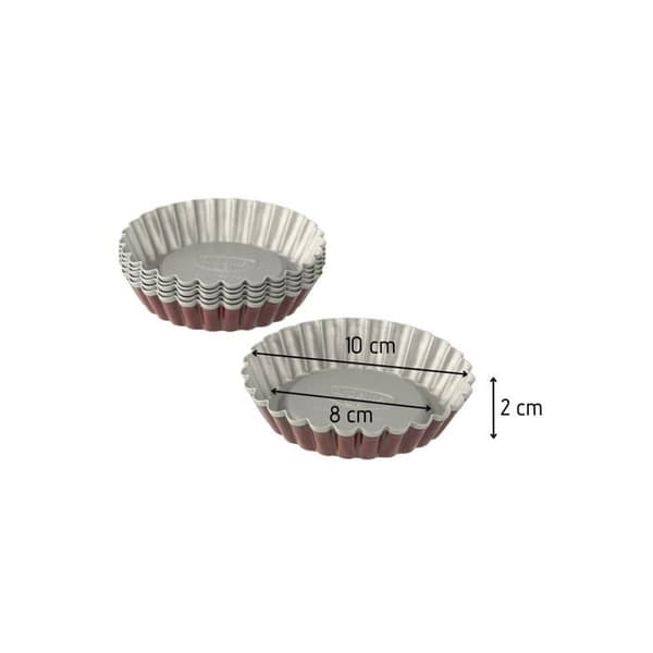 Lot med 6 tartelettformar 10 cm Dr. Oetker Baker Edition