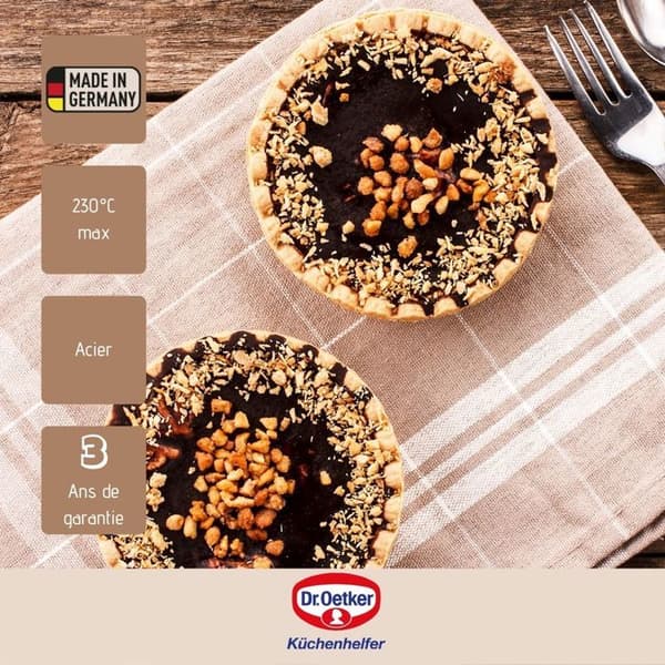 Lot med 6 tartelettformar 10 cm Dr. Oetker Baker Edition
