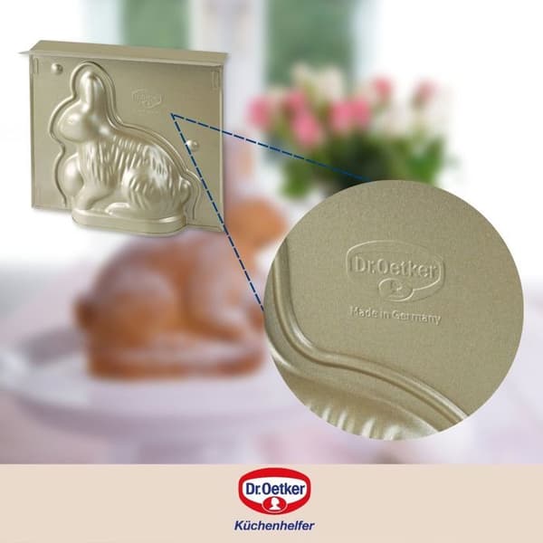 3D tårtaform i form av påskkanin 600 ml Dr.Oetker